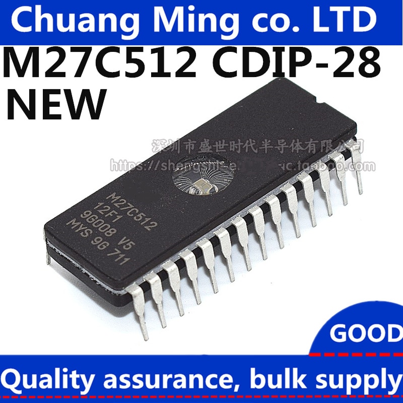   10pcs ο ST M27C512-12F1 M27C512-10F1 27C512 DIP-28 EPROM IC Ĩ ̺ IC